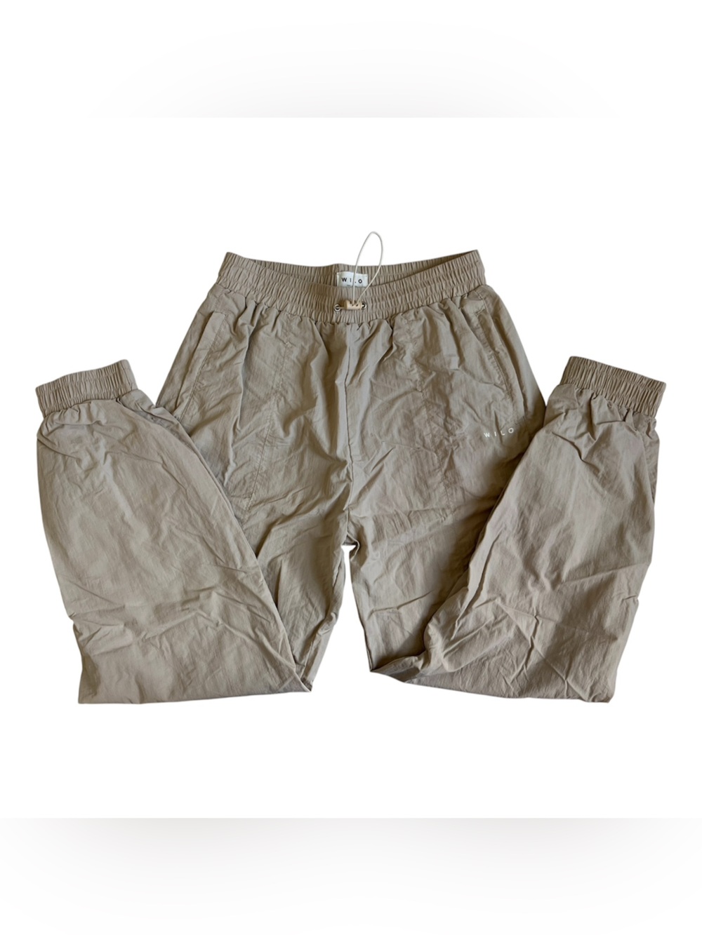 WILO parachute Taupe Jogger Pants with Elastic Waist utility